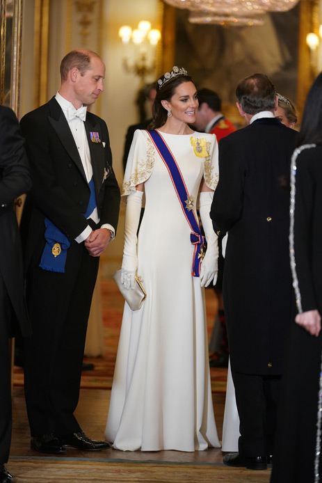 William Kate Middleton banchetto di stato