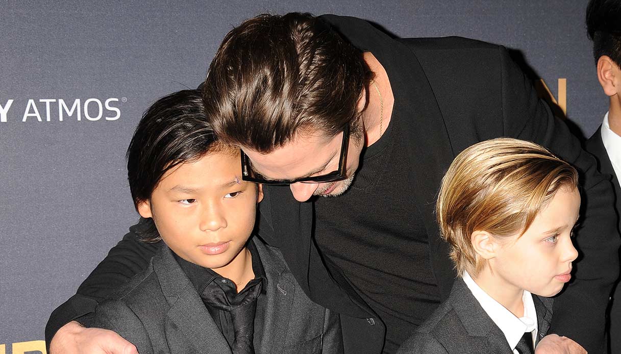 Brad Pitt e Maddox nel 2014