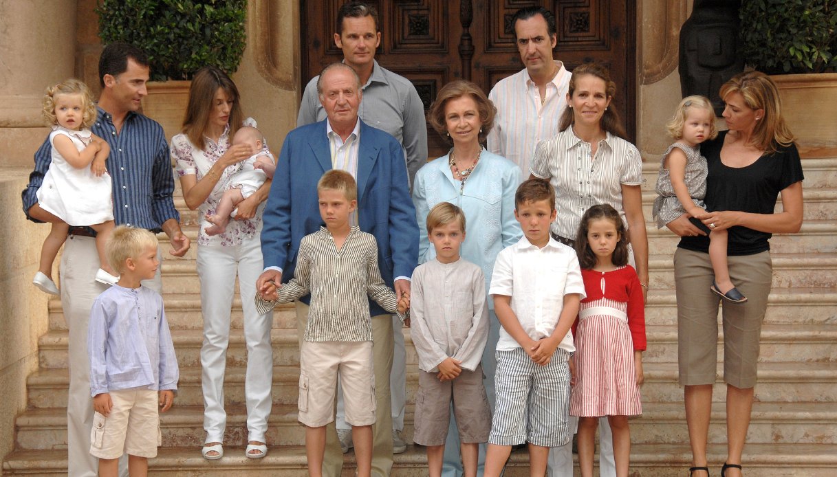 La famiglia reale spagnola a Maiorca nel 2007