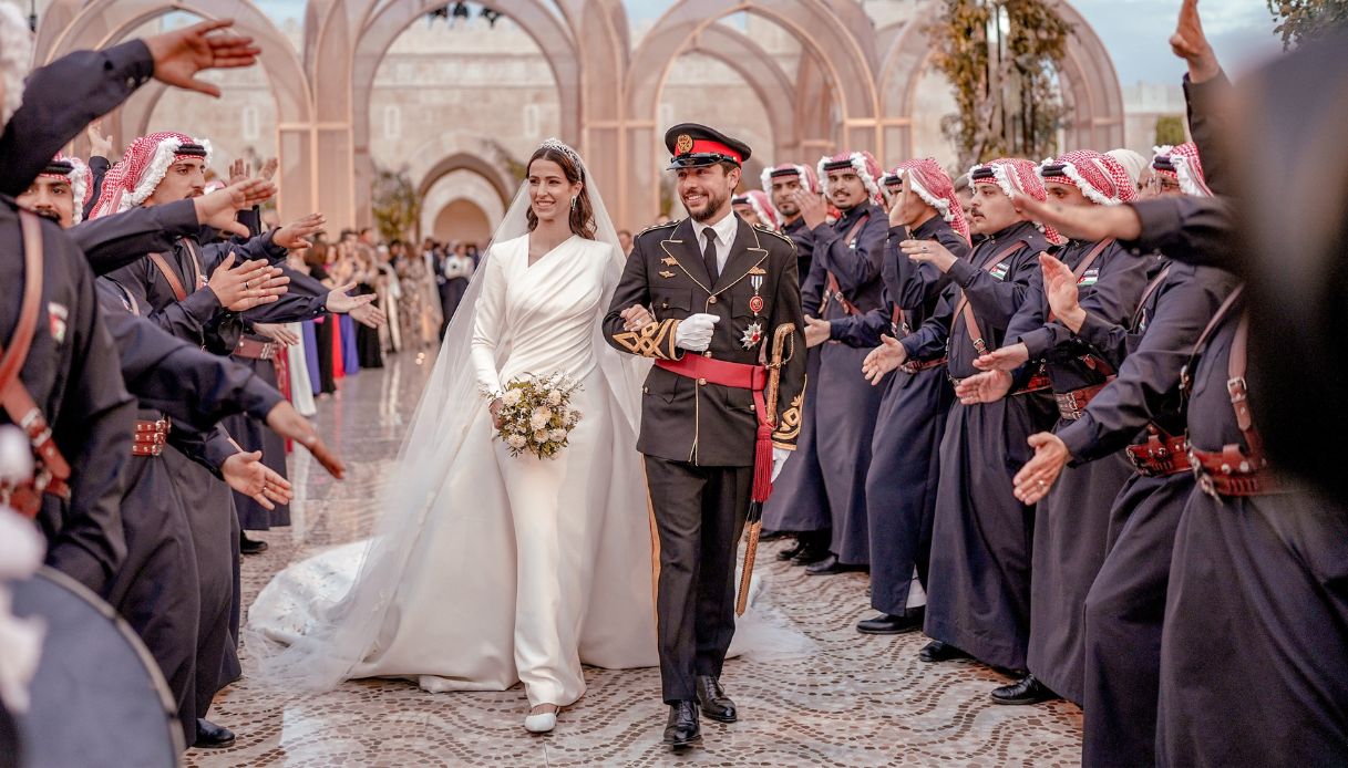 Il matrimonio del Principe Ereditario Hussein di Giordania e Rajwa Al Saif il 1° giugno 2023 ad Amman, in Giordania