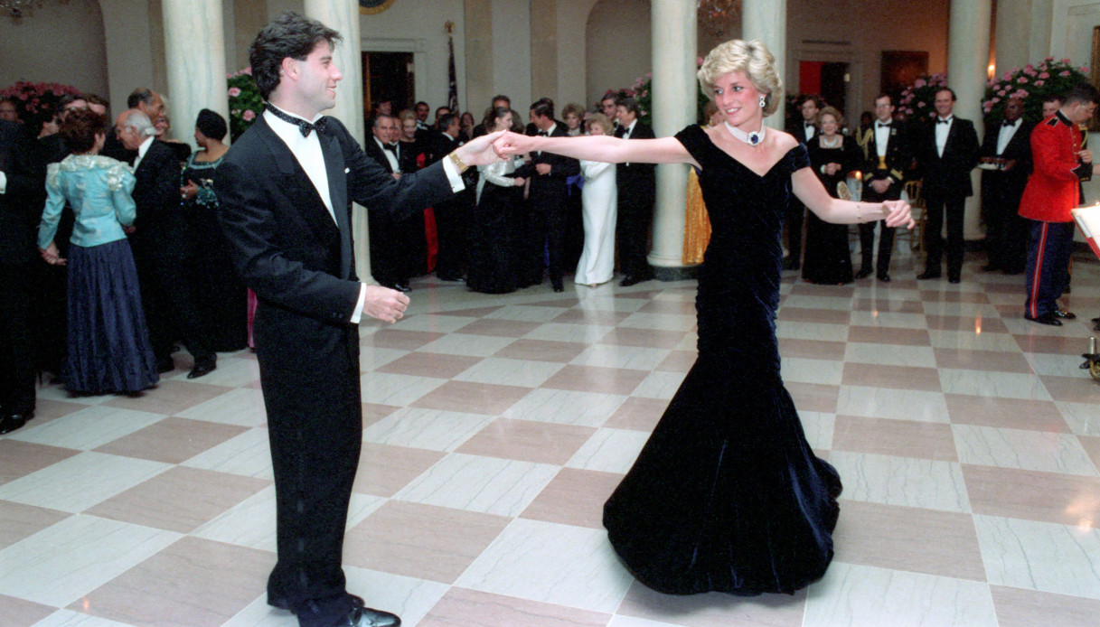 John Travolta e Lady Diana nel 1985