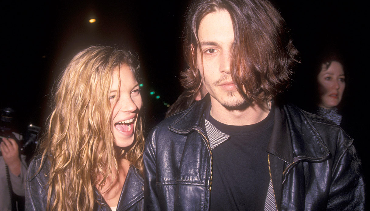 Kate Moss e Johnny Depp negli anni '90