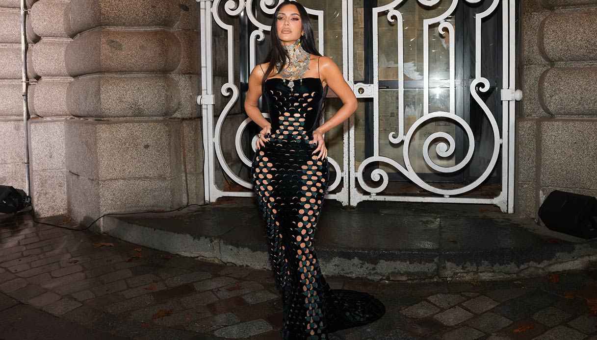 Kim Kardashian ospite della sfilata Margiela alla Paris Fashion Week di gennaio 2024