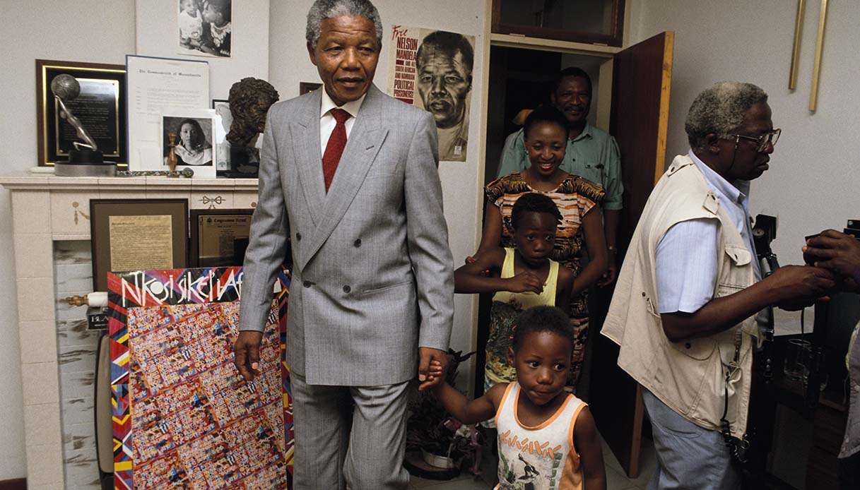 Peter Magubane e Nelson Mandela