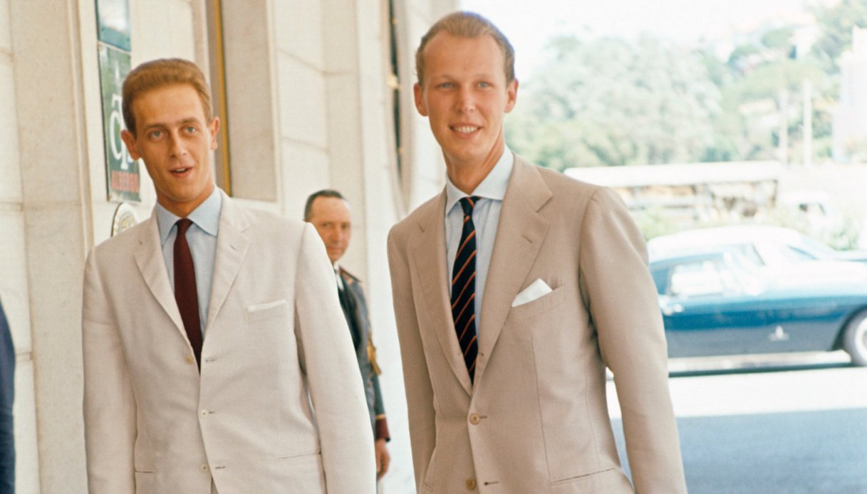 Amedeo di Savoia-Aosta con il cugino Vittorio Emanuele di Savoia nel 1964