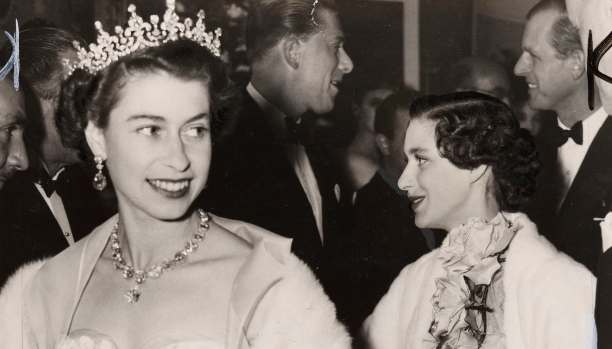 Elisabetta II e la Principessa Margaret nel 1954