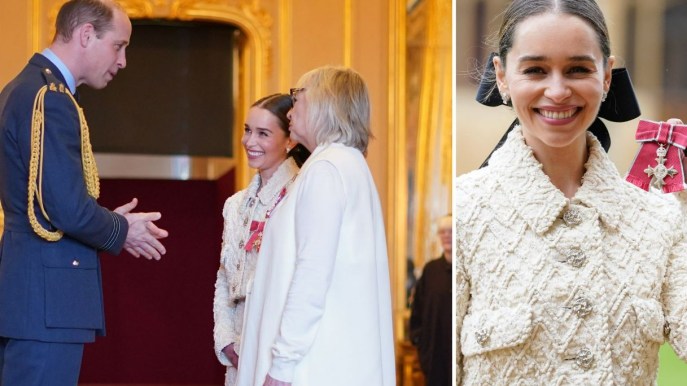 Emilia Clarke premiata dal Principe William: il motivo da Westeros a Windsor