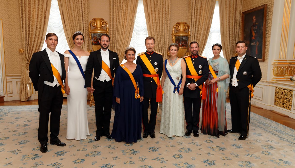 La famiglia granducale di Lussemburgo nel 2018