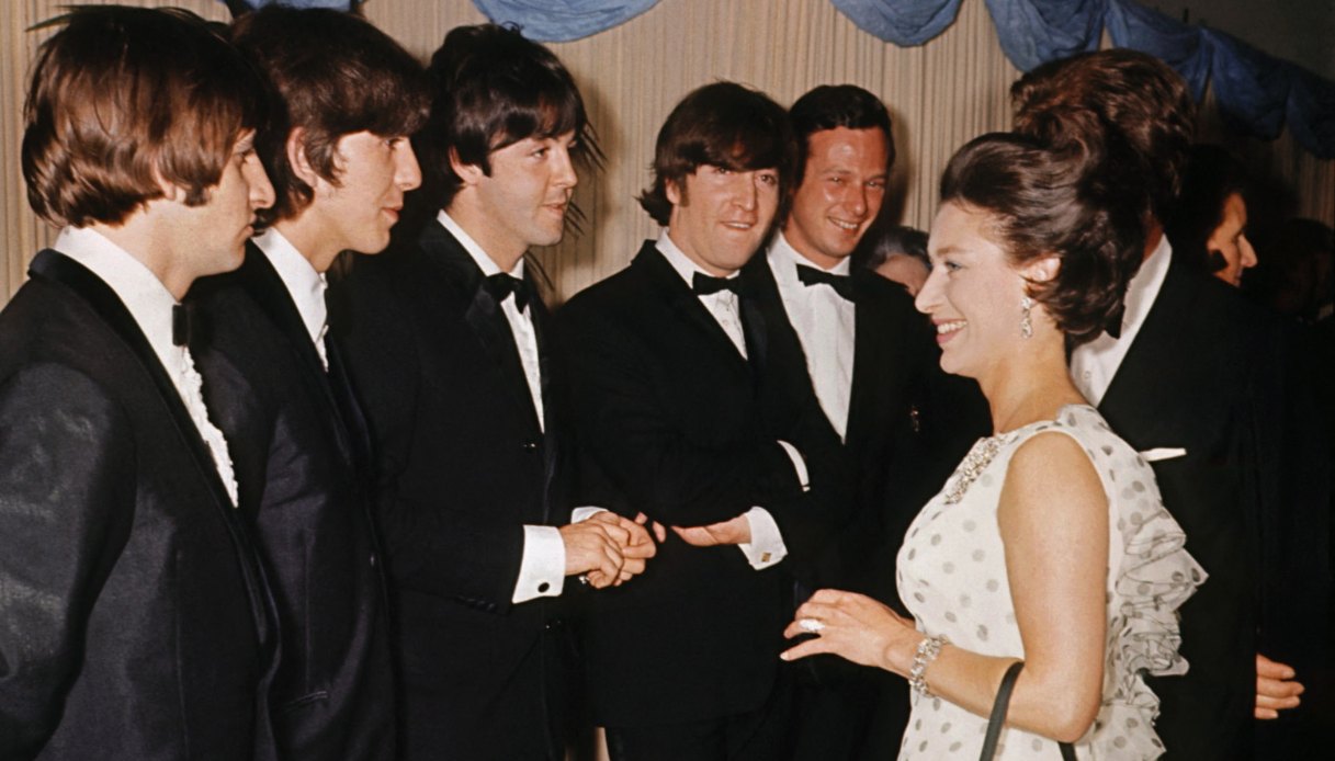 I Beatles con la Principessa Margaret