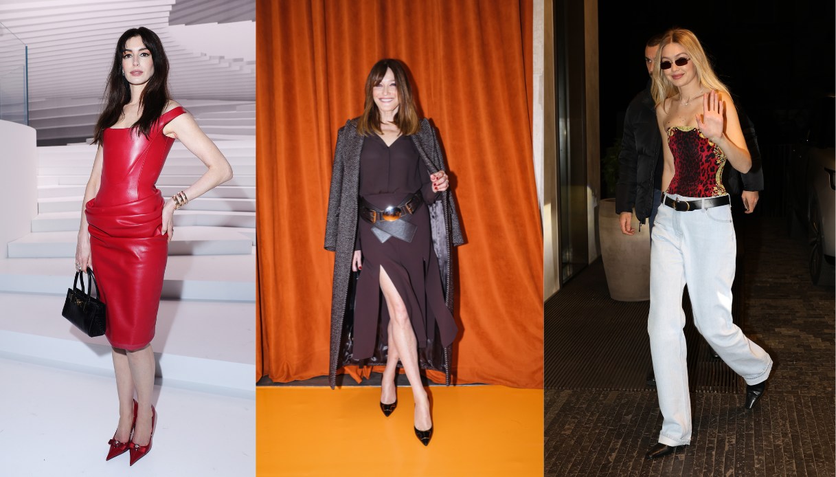 Milano Fashion Week, da Anne Hathaway a Gigi Hadid: i look delle dive internazionali