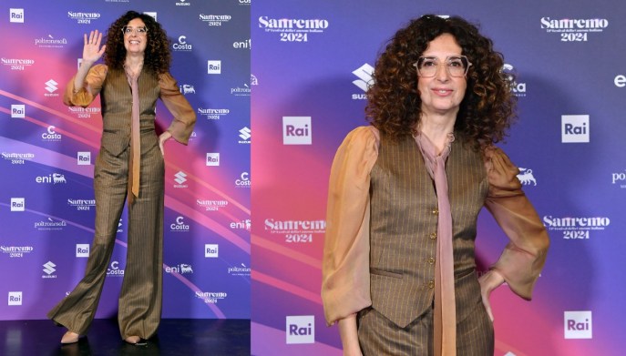 Teresa Mannino stilista abito Sanremo