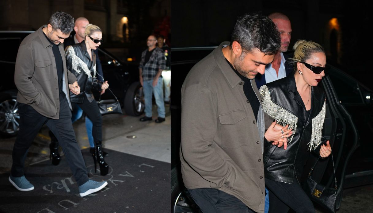 Lady Gaga e Michael Polansky al party per i suoi 38 anni