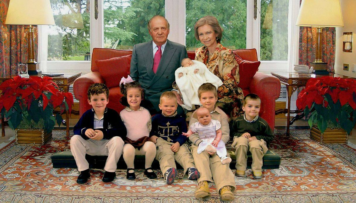 Re Carlo e la Regina Sofia a Natale 2005