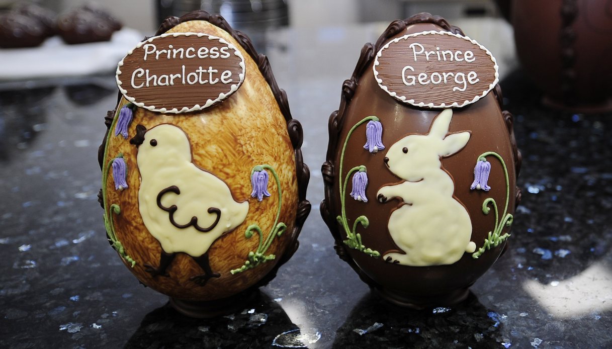 Le uova di Pasqua dedicate al Principe George e alla Principessa Charlotte