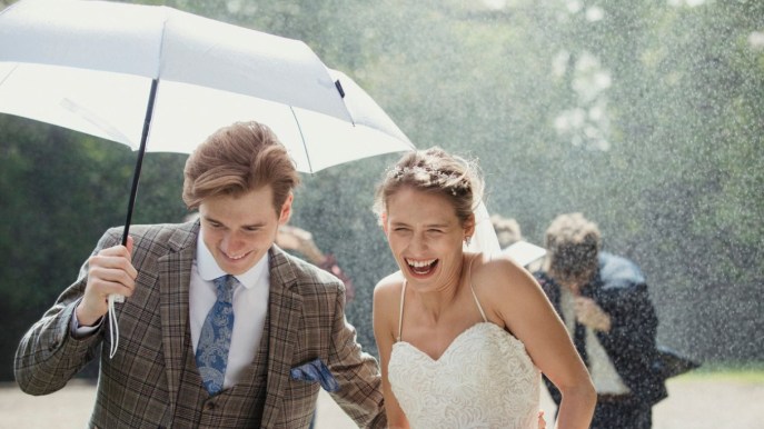 Matrimonio, cosa fare in caso di pioggia: soluzioni geniali