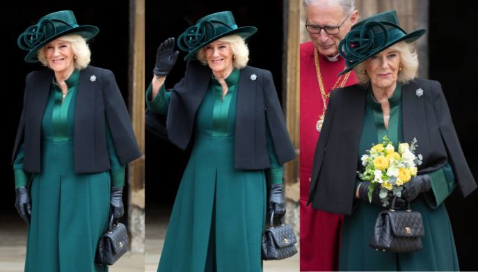 La Regina Camilla durante la celebrazione della Pasqua 2024
