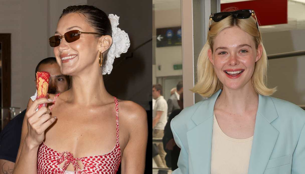 Cannes, gli street look di Bella Hadid e Elle Fanning