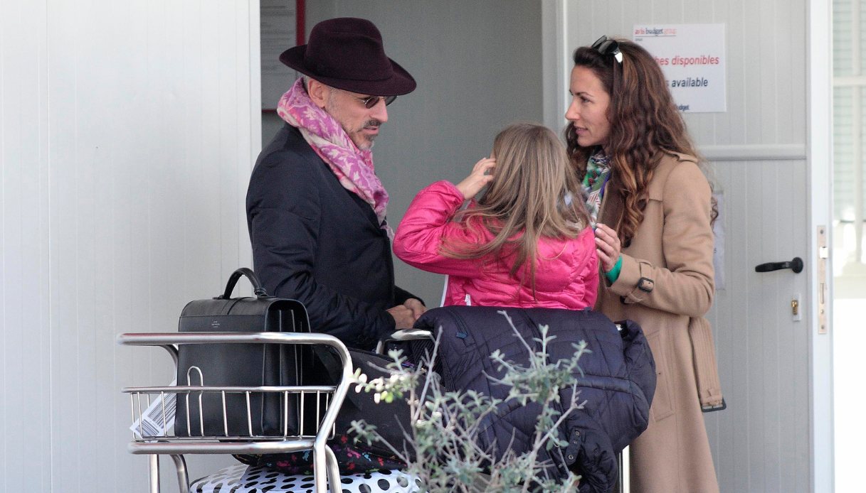Telma Ortiz con la figlia e il marito Jaime del Burgo nel 2014 