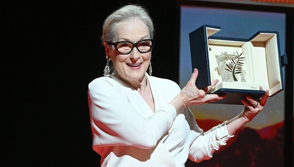 Meryl Streep riceve la Palma d'Oro a Cannes 2024