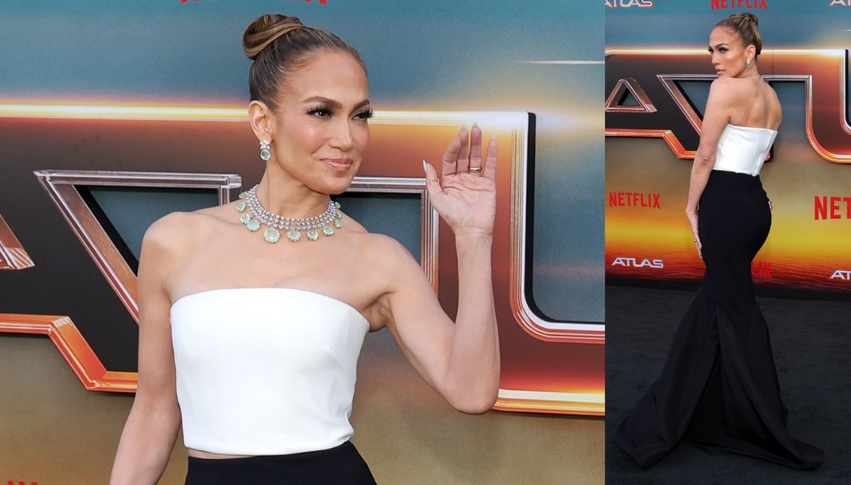 Jennifer Lopez sul red carpet senza Ben Affleck: il look