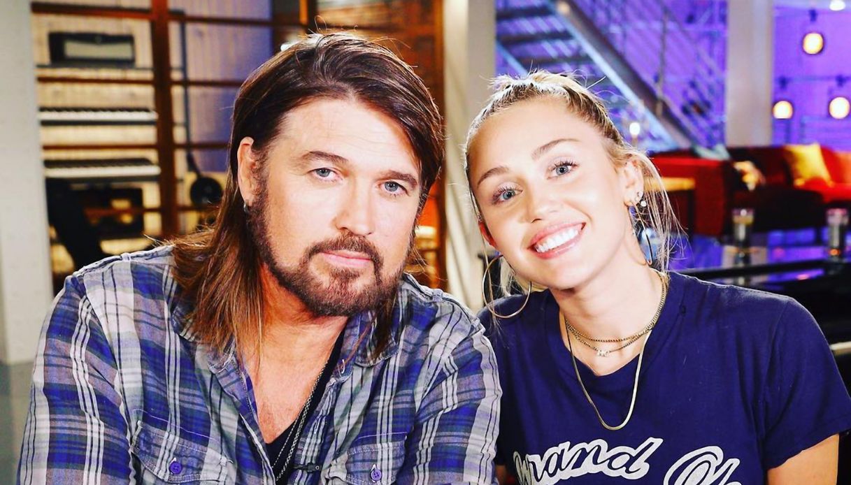 Billy Ray e Miley Cyrus nel 2017