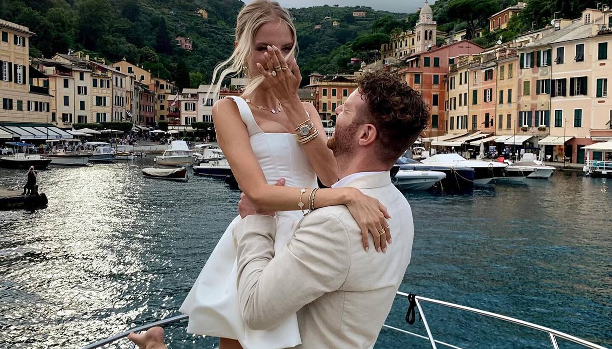 Leonie Hanne presto sposa.. la proposta di matrimonio dal fidanzato Alexander Galievsky a Portofino