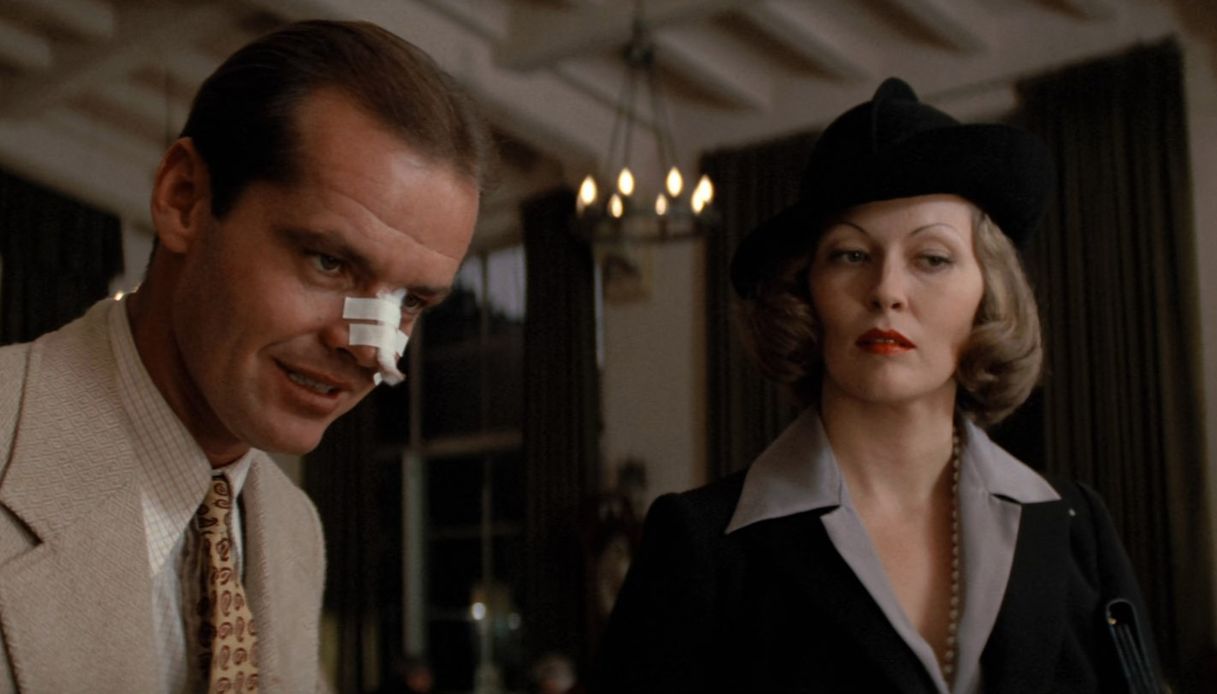 Faye Dunaway e Jack Nicholson in "Chinatown"