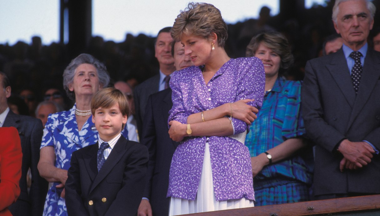 La Principessa Diana e il Principe William a Wimbledon nel 1991