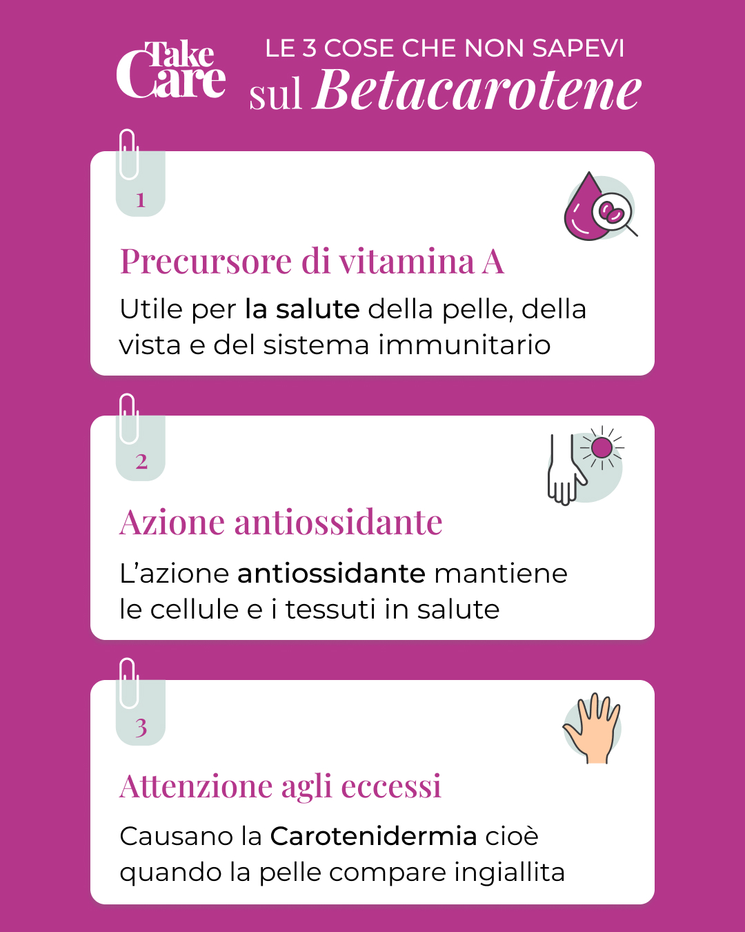 Betacarotene infografica