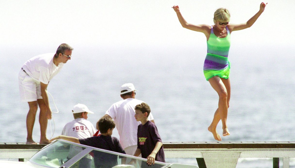 La Principessa Diana a St Tropez nel 1997