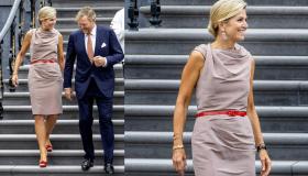 Maxima d’Olanda raggiante per le medaglie olimpiche ricicla l’abito (ma sbaglia scarpe)