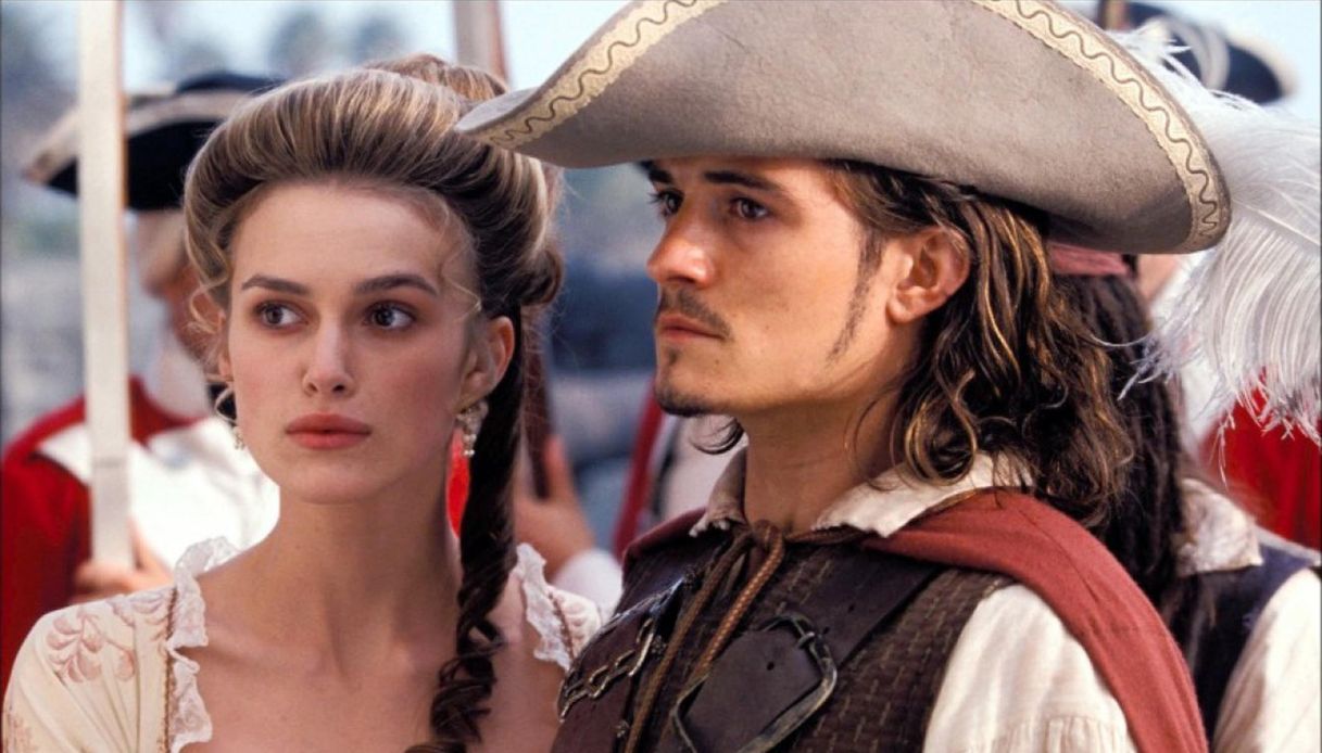 Keira Knightley e Orlando Bloom in "Pirati dei Caraibi, La maledizione della prima luna"