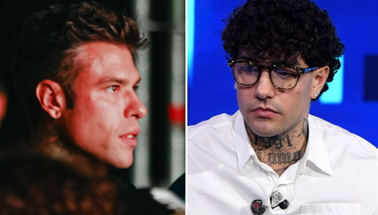 Fedez asfalta Tony Effe: “Scrivevi a mia moglie”. Coinvolte Taylor Mega e Chiara Biasi