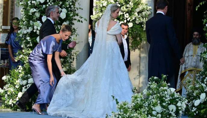 Le damigelle al matrimonio di Theodora di Grecia