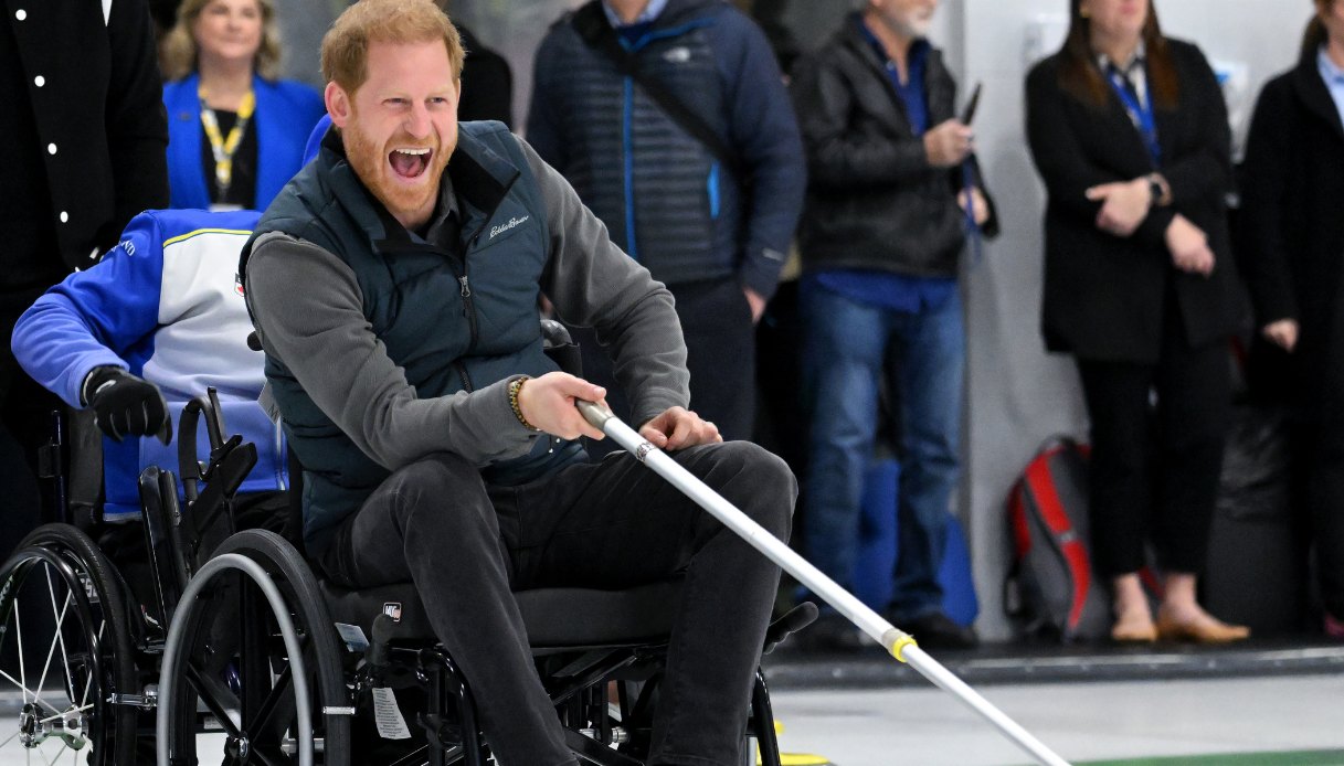 Il Principe Harry all'Invictus Games One Year To Go Winter Training Camp lo scorso febbraio a Vancouver