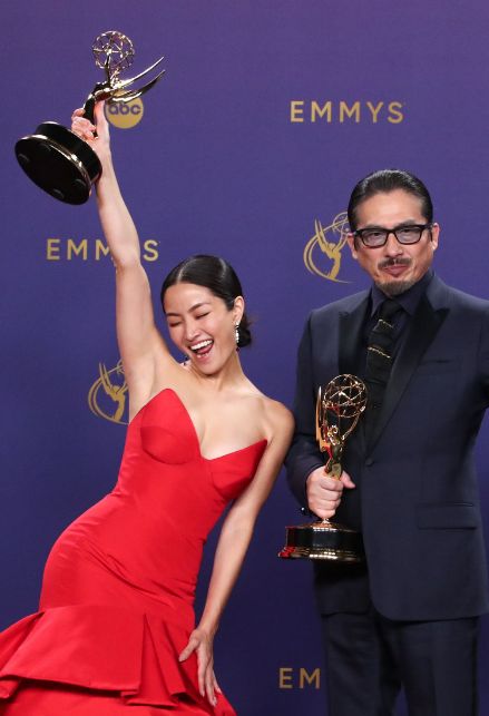 Anna Sawai e Hiroyuki Sanada agli “Emmy Awards 2024”