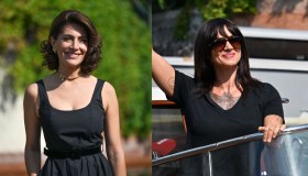 Asia Argento e Caterina Murino arrivano a Venezia: la bellezza italiana in total black