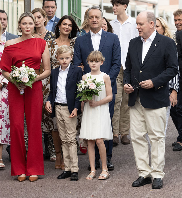 Charlene di Monaco Alberto di Monaco picnic