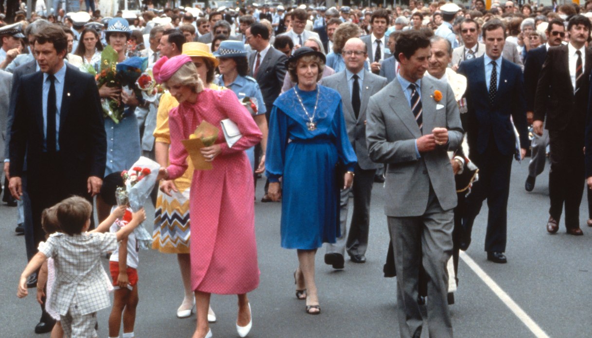 Carlo e Diana a Perth, in Australia, nel 1983