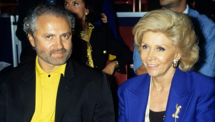 Gianni Versace e Lea Pericoli