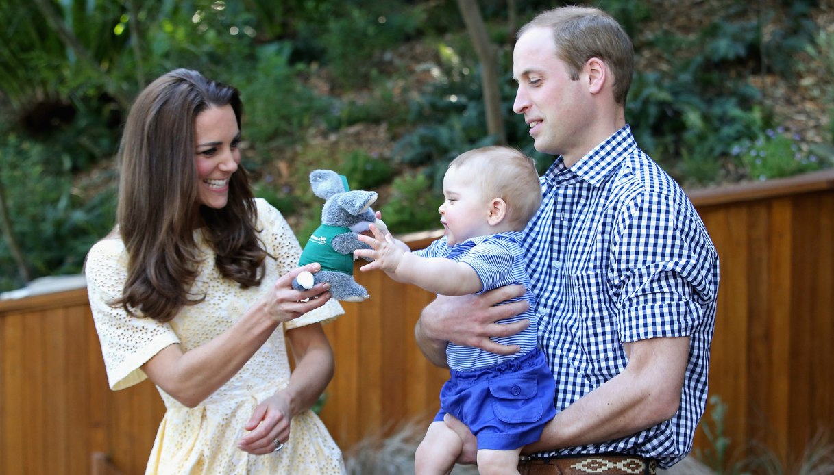 William e Kate, insieme al piccolo George, a Sydney, nel 2014