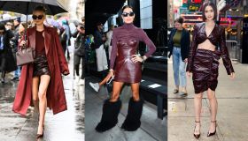 Il bordeaux è la nuova ossessione: da Elisabetta Gregoraci a Emily Ratajkowski