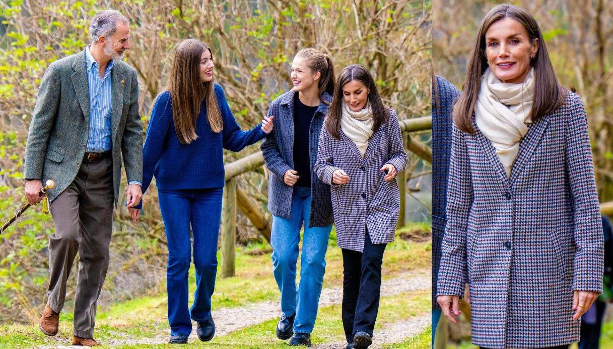 Il look comfy-chic di Letizia di Spagna