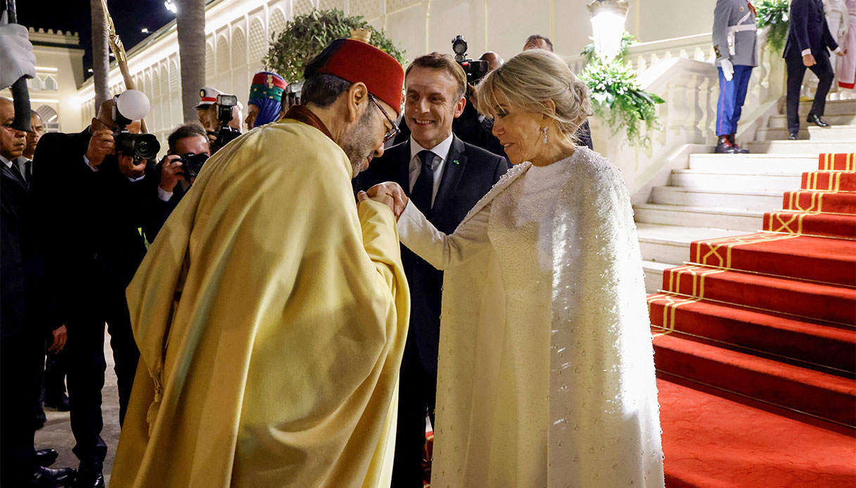 Brigitte Macron Emmanuel Macron Mohammed VI