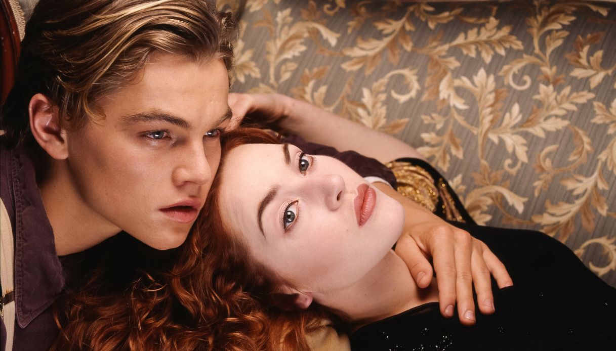 Leonardo DiCaprio e Kate Winslet in "Titanic"