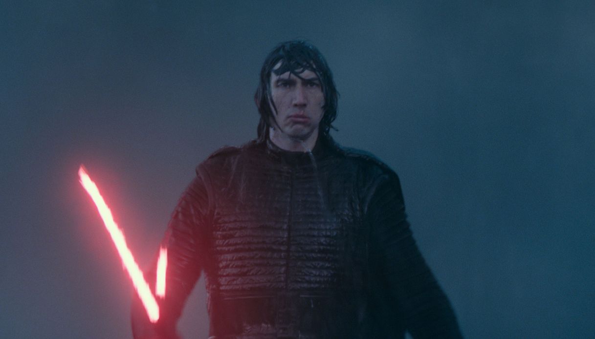 Adam Driver nel ruolo di Kilo Ren