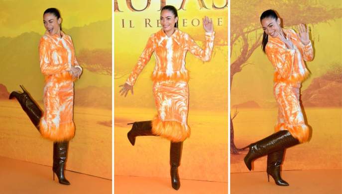 Elodie alla photocall per Mufasa