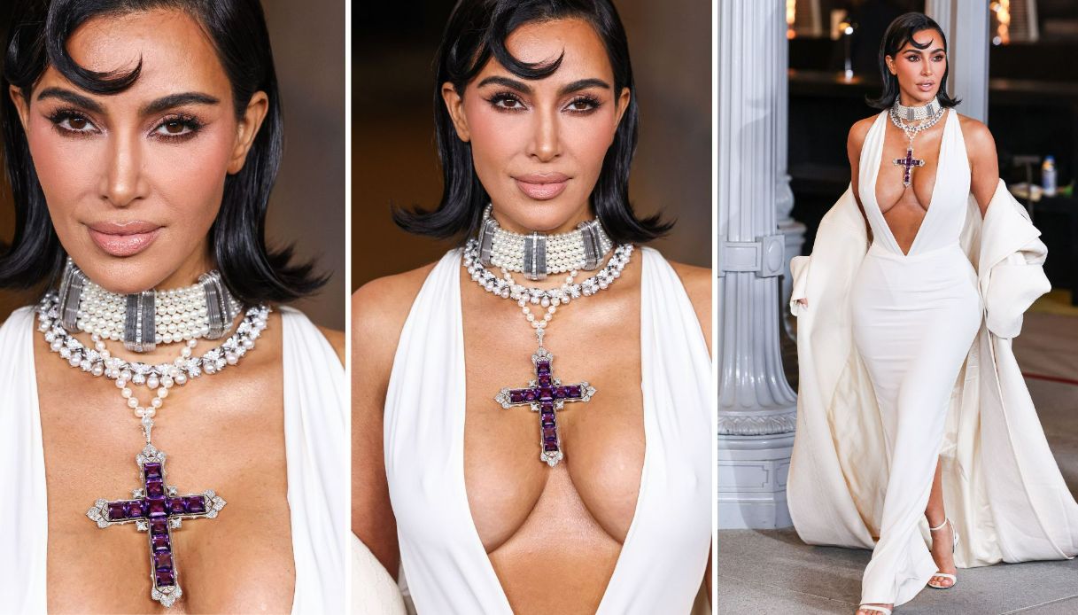 Kim Kardashian con la collana di Lady DIana