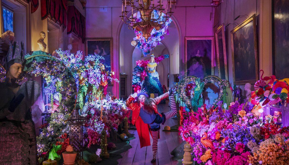 Il Natale è un tripudio di luci e di decori a Castle Howard