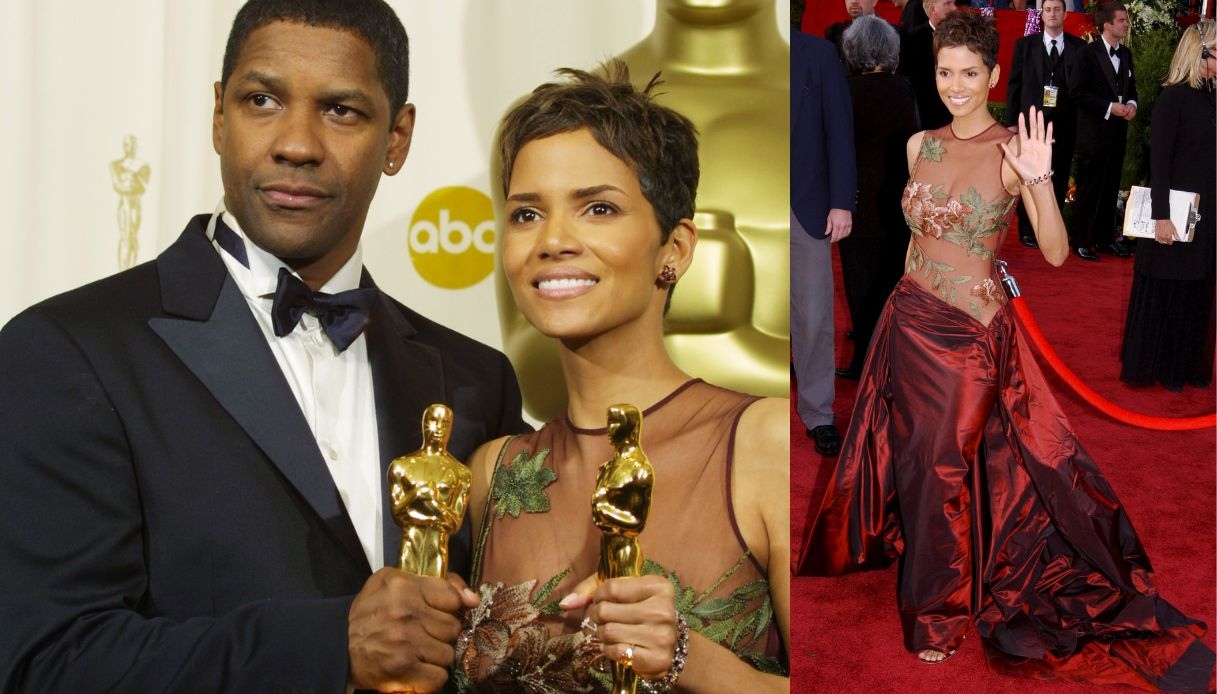 Halle Berry, il look agli Oscar 2002